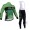 2015 ALE Fietskleding Wielershirt Lange Mouw+Lange Wielrenbroek Bib Groen